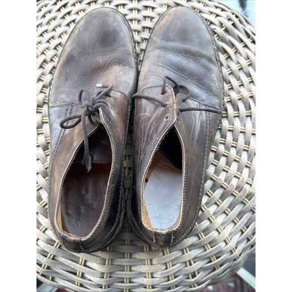 John Varvatos Brown Leather Dress Oxford Derby Shoe US 10 Lace-Up Broken In main image 8